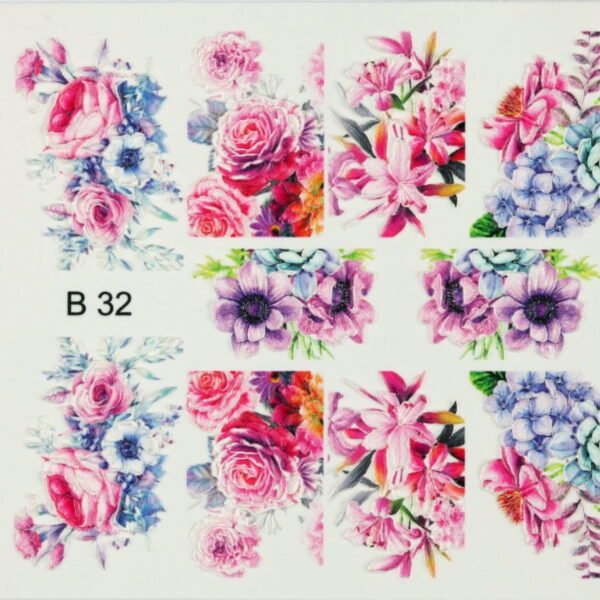 3d nail art sticker b32