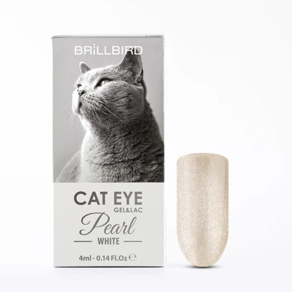 Cateye Pearl White Ημιμόνιμο Βερνίκι Νυχιών