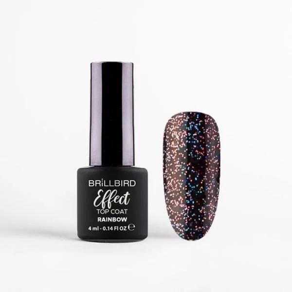 Effect Top Coat 4ml #Rainbow- Γυαλιστικό Gel